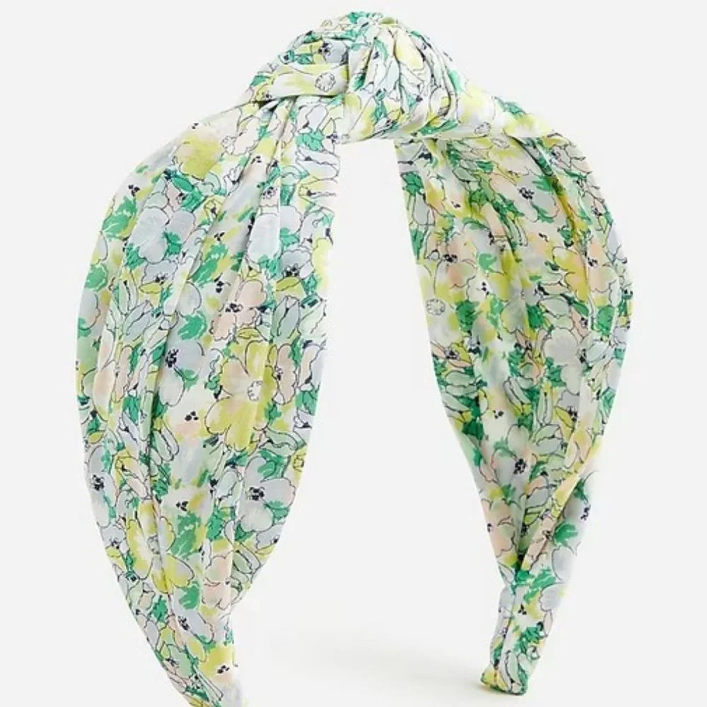 J. Crew Knot headband in Liberty fabric